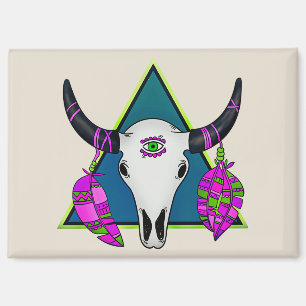 Imán Calavera tribal