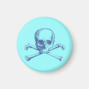 Imán Calavera vintage y cruces