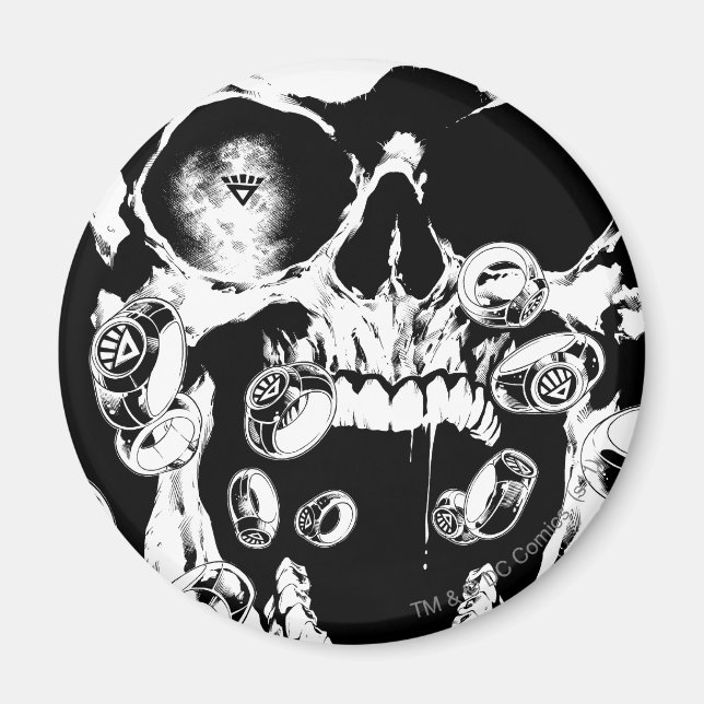 Imán Calavera y anillos (Frente)