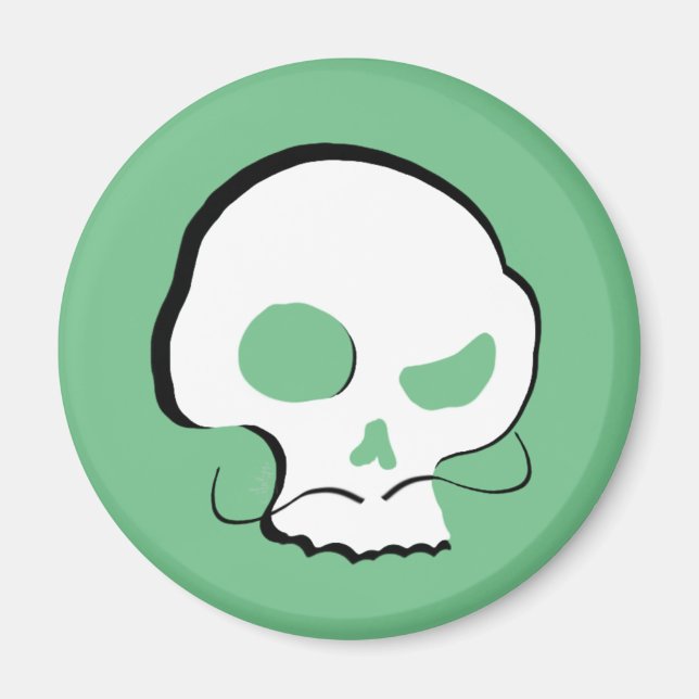 Imán Calavera y bigote (Frente)