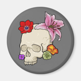 Imán Calavera y Flora
