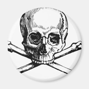 Imán Calavera y huesos