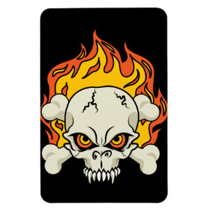 Imán Calavera y huesos cruzados
