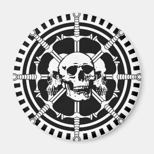 Imán Calaveras con espadas