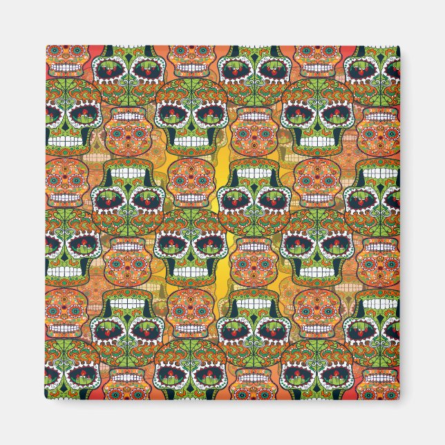 Imán Calaveras de azúcar (Frente)