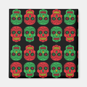 Imán Calaveras de azúcar de Navidad
