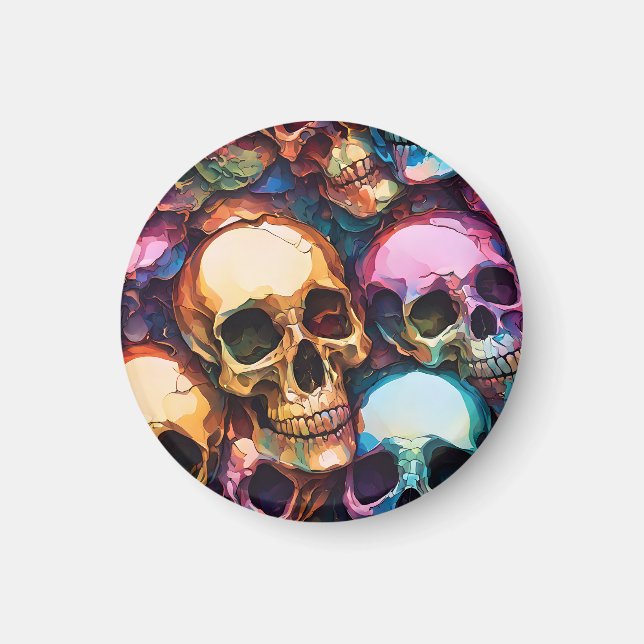 Imán Calaveras Funky (Frente)