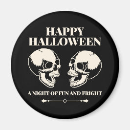 Imán Calaveras riendo en Halloween Diversión y espanto