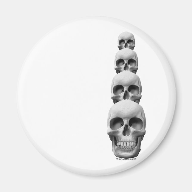 Imán Calaveras verticales (Frente)