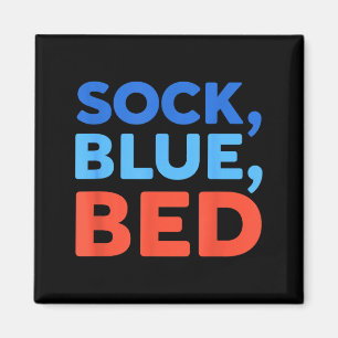 Imán Calcetín Azul Cama Meme Divertido