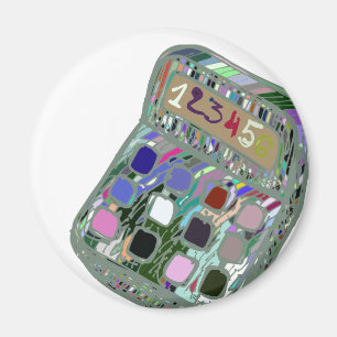 Imán calculadora colorida2