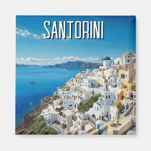 Imán Caldera Vista Santorini Grecia Ciclismo Viajes