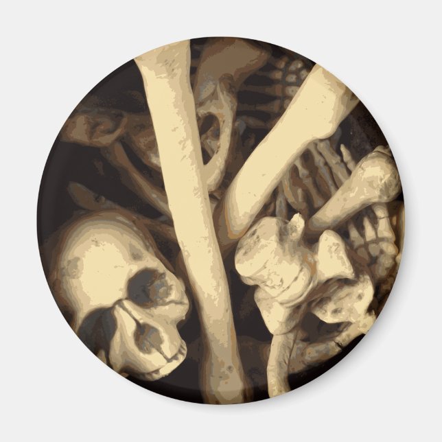 Imán Calderón de huesos. (Frente)