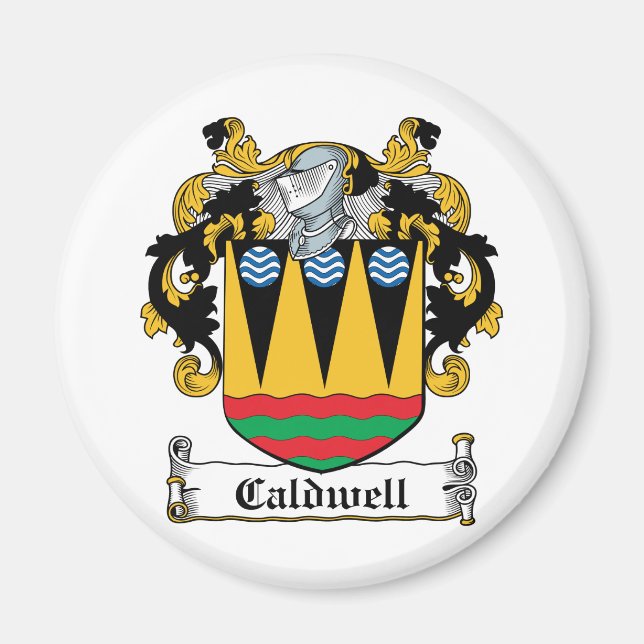 Imán Caldwell Family Crest (Frente)