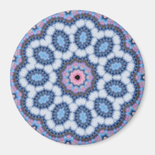 Imán caleidoscopio rosado azul de n