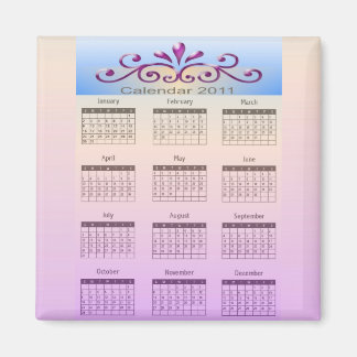 Imán Calendario 2011 Magnet
