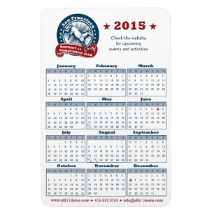 Imán Calendario 2015