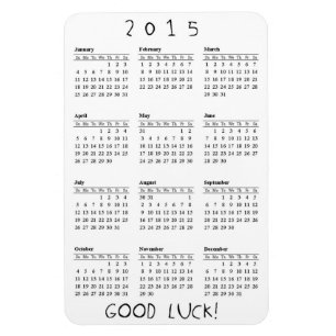 Imán Calendario 2015 de la buena suerte