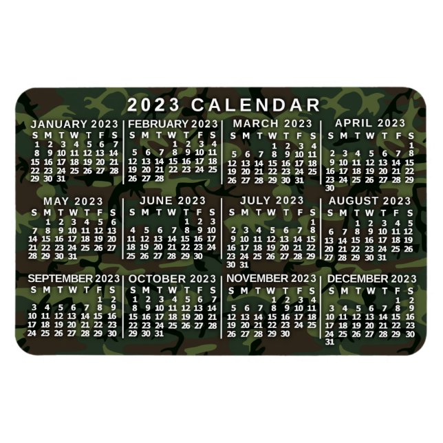 Imán Calendario 2023 (Consulte Descripción de la versió (Horizontal)