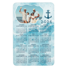 Imán Calendario 2023 - Foto de la familia de océanos co