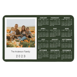 Imán Calendario 2023 Foto instantánea de época personal