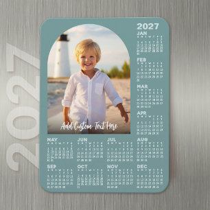 Imán Calendario 2027 con Foto - Arco Moderno