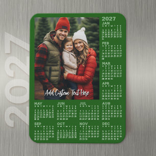Imán Calendario 2027 con Foto - Moderno