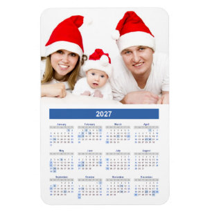 Imán Calendario 2027 con Foto Personalizada