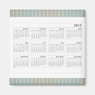 Imán Calendario clásico 2012