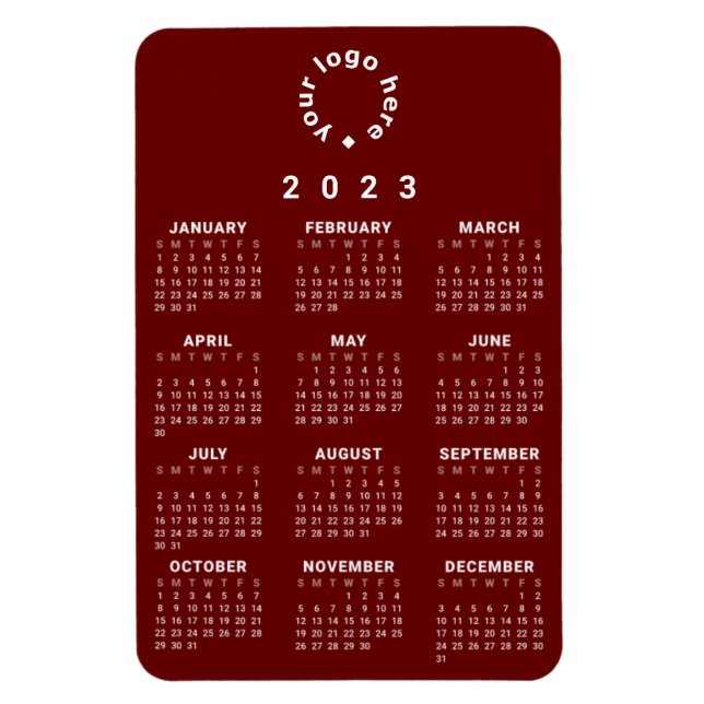 Imán Calendario de at-A-Glance 2023 con logotipo Person (Vertical)