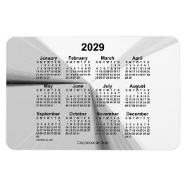 Imán Calendario de desvanecimiento del humo de 2029, de