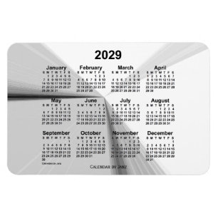 Imán Calendario de desvanecimiento del humo de 2029, de