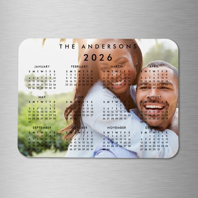 Imán Calendario de fotografía de familia personalizada  (Subido por el creador)