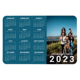 Imán Calendario de fotos familiares personalizadas 2023