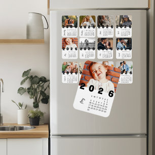 Imán Calendario de fotos minimalista moderno de mayo de
