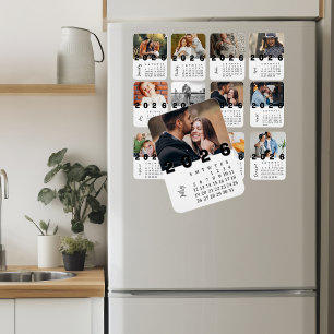 Imán Calendario de Fotos Minimalista Moderno Julio 2026