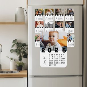 Imán Calendario de Fotos Minimalista Moderno Noviembre