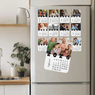Imán Calendario de Fotos Minimalista Moderno Septiembre