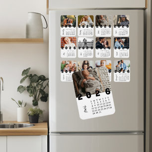Imán Calendario de Fotos Modernista Minimalista Marzo 2