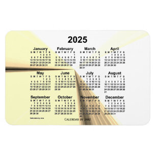 Imán Calendario de puntos de desaparición de Sepia 2025