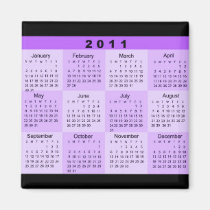 Imán Calendario del año 2011