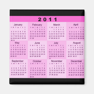 Imán Calendario del año 2011