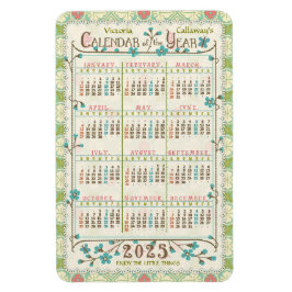 Imán Calendario del año 2025 personalizado | Art Nouvea