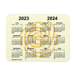 Imán Calendario escolar de 2023-2024 de Sunny Days Scho