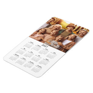 Imán Calendario Magnético de Fotos de 2027 con Impresió