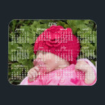 Imán Calendario magnético de pequeño Personalizado 2016<br><div class="desc">Calendario magnético personalizado pequeño 2016 (anual) impreso en imán de fotos flexible (3 pulgadas por 4 pulgadas) con foto de personalizable - puedes agregar tu foto</div>