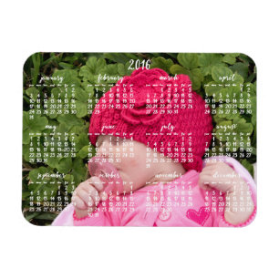 Imán Calendario magnético de pequeño Personalizado 2016