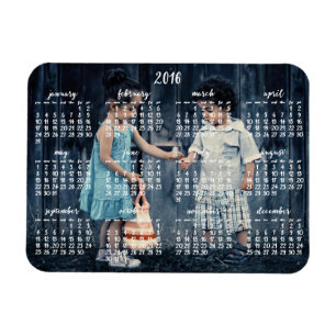 Imán Calendario magnético personalizado de 2016 3x4