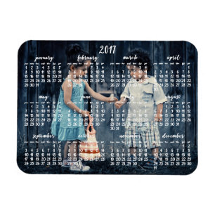 Imán Calendario magnético personalizado de 2017 3x4