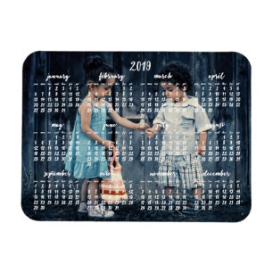 Imán Calendario magnético personalizado de 2019 3x4